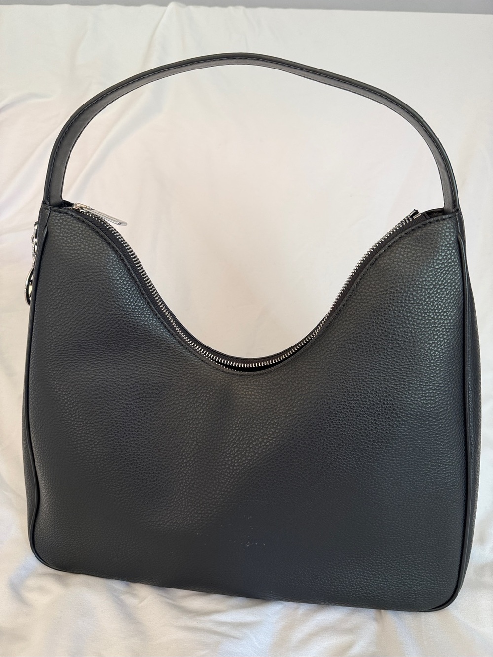 Michael Kors Nayla Gray Leopard Shoulder Bag with Black Trim - Picture 3 of 5
